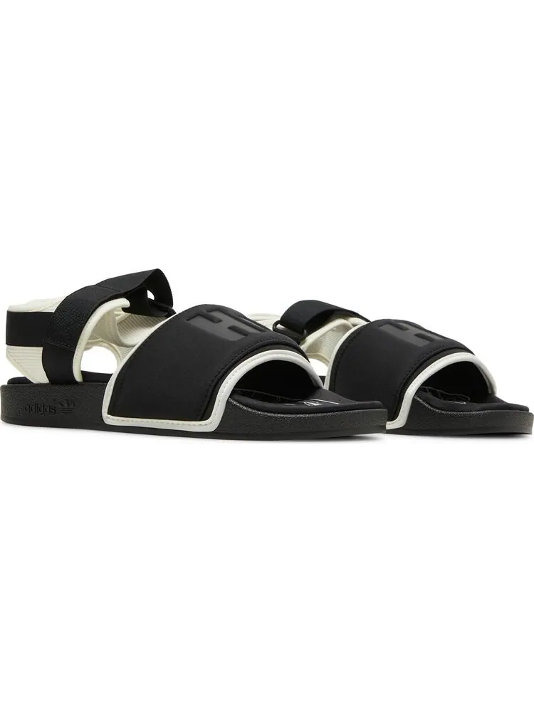 Сандалии Adidas Pharrell x Adilette 2.0 Slide 'Black White' — изображение 8 из 8, черный