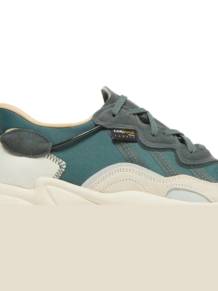 Кроссовки Adidas Ozweego 'Wonder White Pulse Amber' — изображение 2 из 8, зеленый