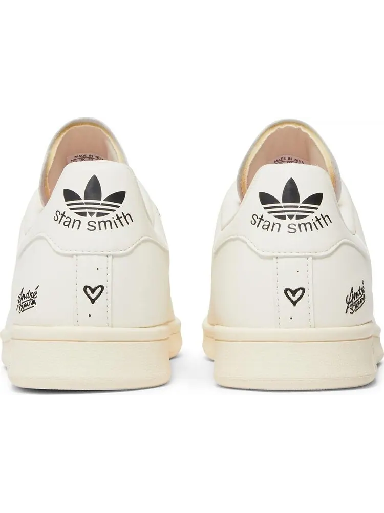 Кроссовки Adidas André Saraiva x Stan Smith 'The World Needs Love' Unisex — изображение 6 из 8, бежевый