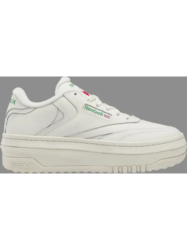 Кроссовки wmns club c extra 'chalk glen green' Reebok, пломбир — изображение 1 из 1, бежевый