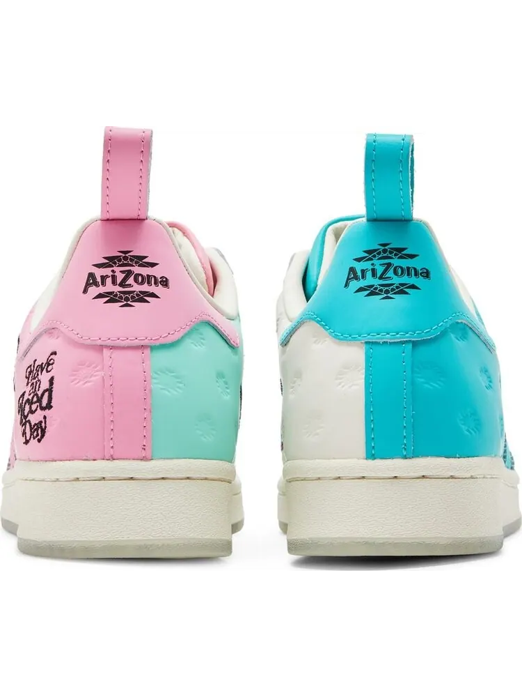 Кроссовки Adidas Arizona x Superstar 'Have an Iced Day - Teal Yellow' — изображение 6 из 8, зеленый