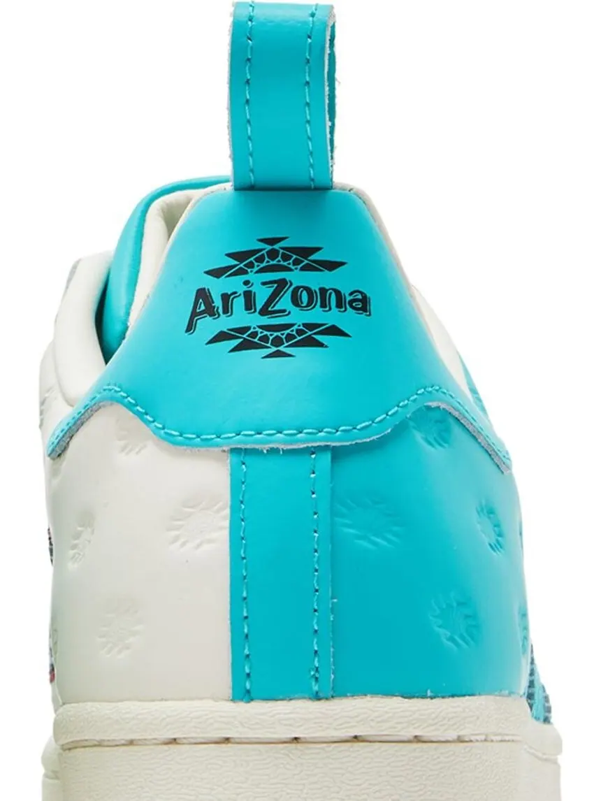 Кроссовки Adidas Arizona x Superstar 'Have an Iced Day - Teal Yellow' — изображение 7 из 8, зеленый
