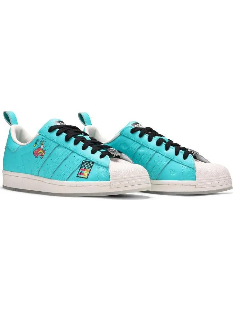 Кроссовки Adidas Arizona x Superstar 'Have an Iced Day - Teal White' — изображение 8 из 8, зеленый