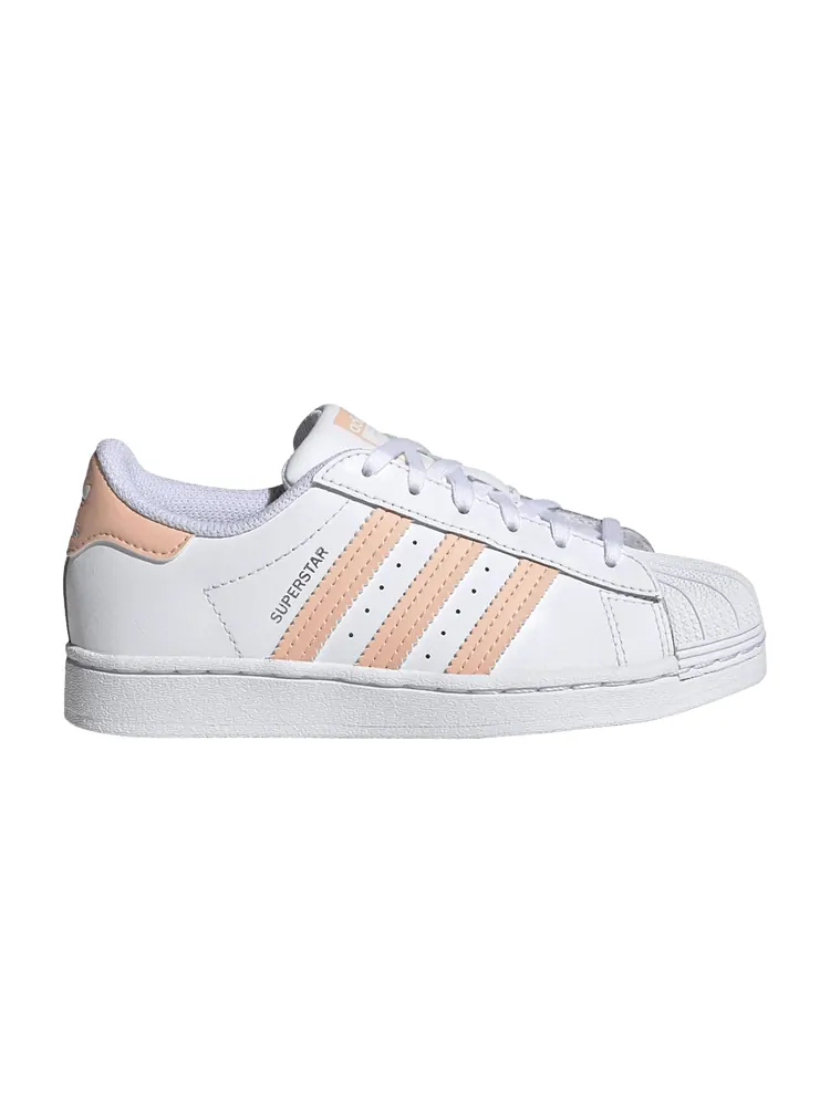 Кроссовки adidas Superstar J 'White Haze Coral' — изображение 1 из 1, белый//белый