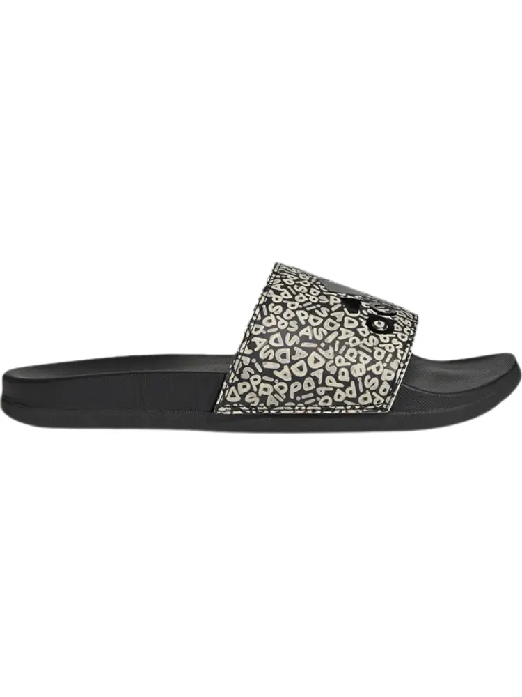Сандалии Adidas Wmns Adilette Comfort Slide 'Playful Floral Print' — изображение 1 из 1, черный