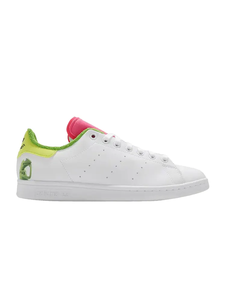 Кроссовки adidas The Muppets x Stan Smith 'Kermit the Frog - Pink Tongue' — изображение 1 из 1, белый/белый