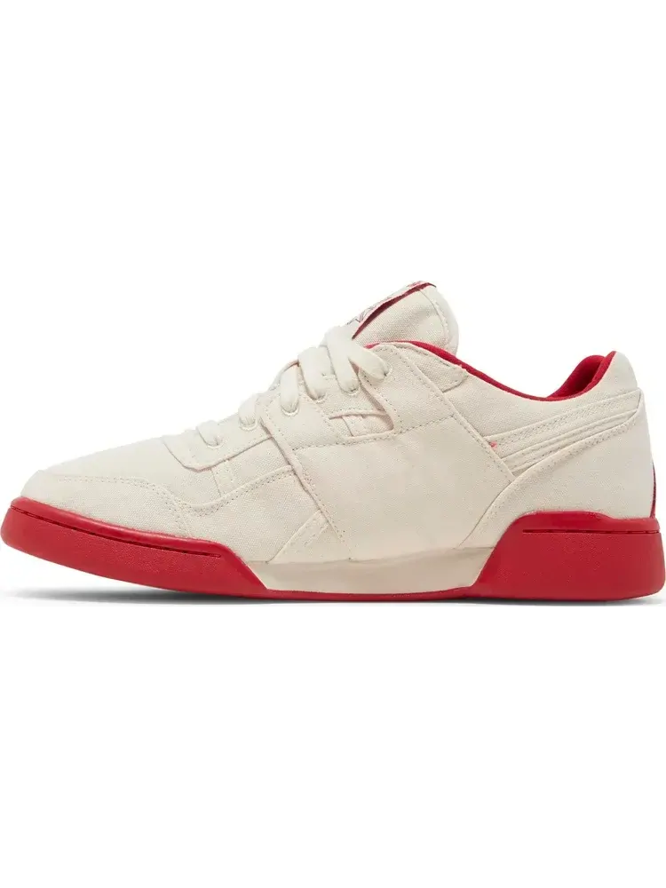 Кроссовки workout plus 'chalk flash red' Reebok, пломбир — изображение 3 из 8, бежевый