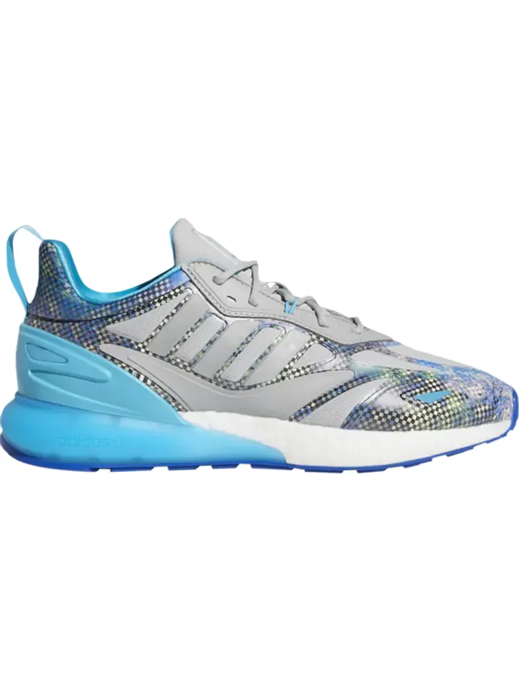 Кроссовки Adidas Ninja x ZX 2K 2.0 'Time In - Grey Cyan Pink' — изображение 1 из 1, синий