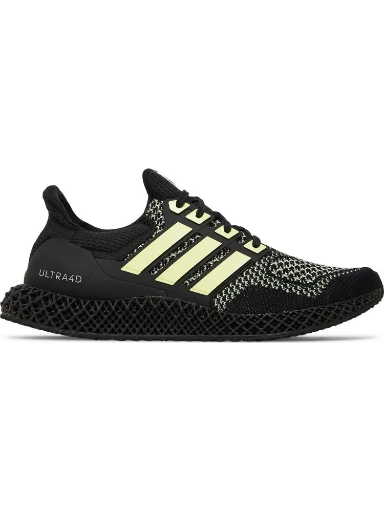 Кроссовки Adidas Ultra 4D 'Black Almost Lime' — изображение 1 из 8, черный