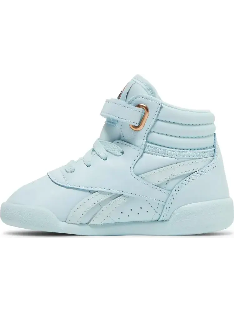 Кроссовки cardi b x freestyle high toddler 'glass blue' Reebok — изображение 3 из 8, синий