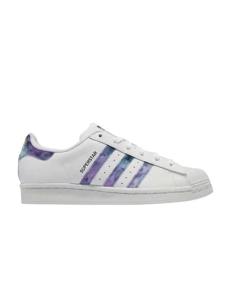 Кроссовки adidas Wmns Superstar 'Abalone' — изображение 1 из 1, белый/фиолетовый