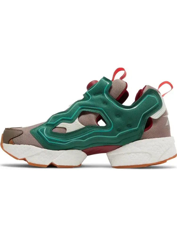 Кроссовки billionaire boys club x instapump fury boost 'earth' Reebok — изображение 3 из 8, зеленый