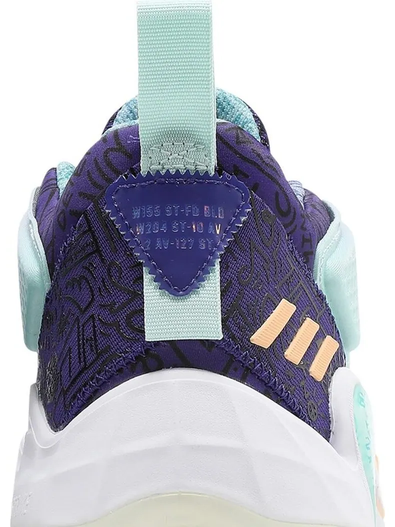 Кроссовки Adidas D.O.N. Issue #3 Big Kids 'Jazz' — изображение 7 из 8, фиолетовый