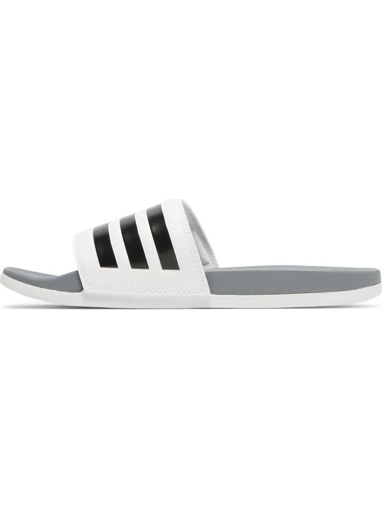 Шлепанцы мужские Adidas Adilette Comfort Slide с полосками — изображение 3 из 8, белый