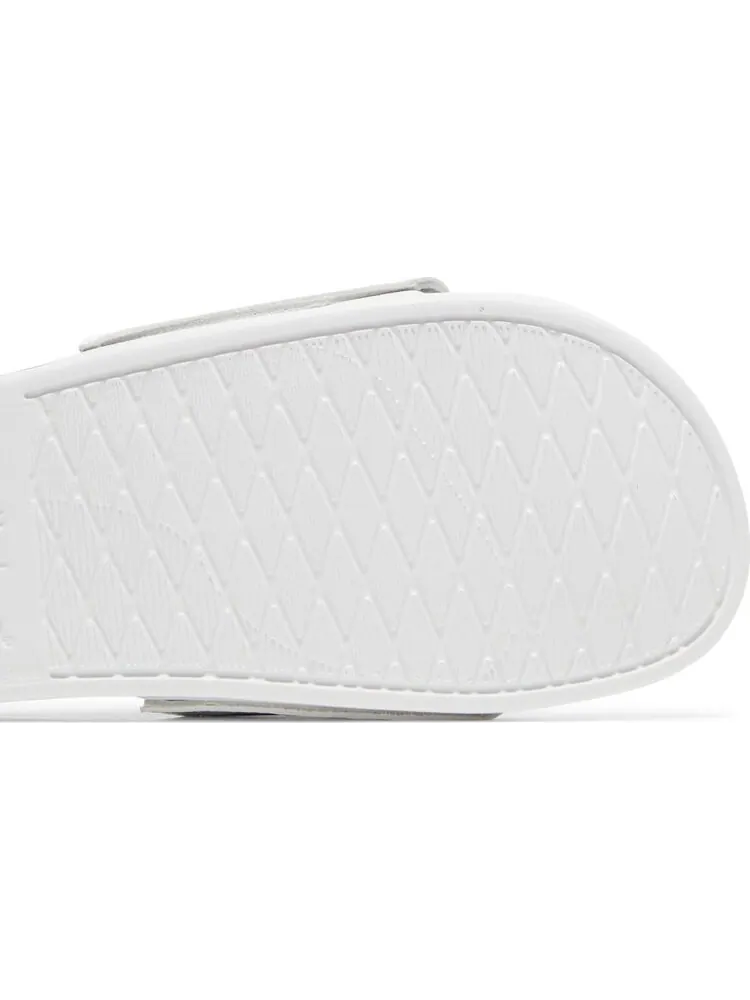 Шлепанцы мужские Adidas Adilette Comfort Slide с полосками — изображение 5 из 8, белый