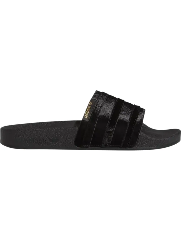 Сандалии Adidas Wmns Adilette Slide 'Black Gold Metallic' — изображение 1 из 1, черный