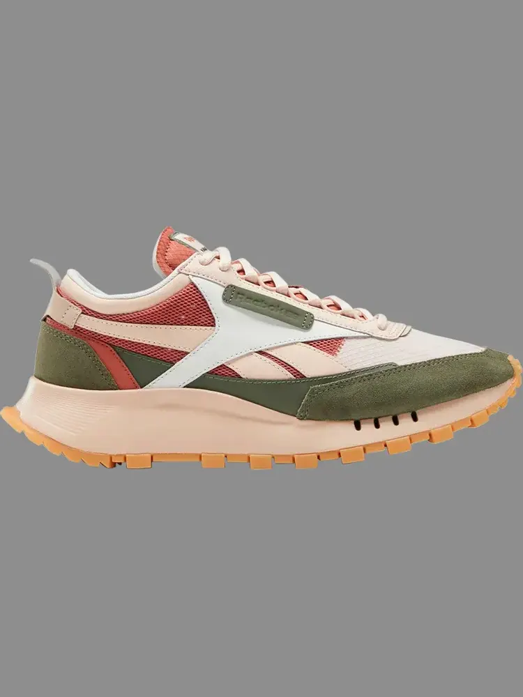 Кроссовки kakao x classic leather legacy 'soft ecru hunter green' Reebok — изображение 1 из 1, коричневый