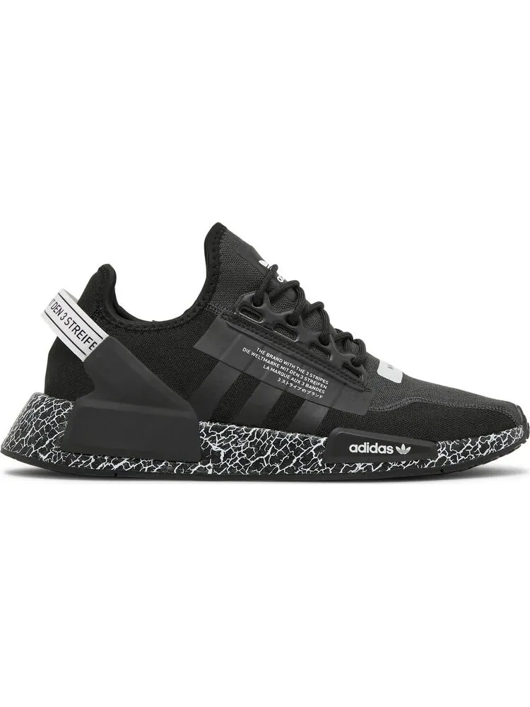 Кроссовки Adidas NMD_R1 V2 'Crackled - Black Carbon' — изображение 1 из 8, черный