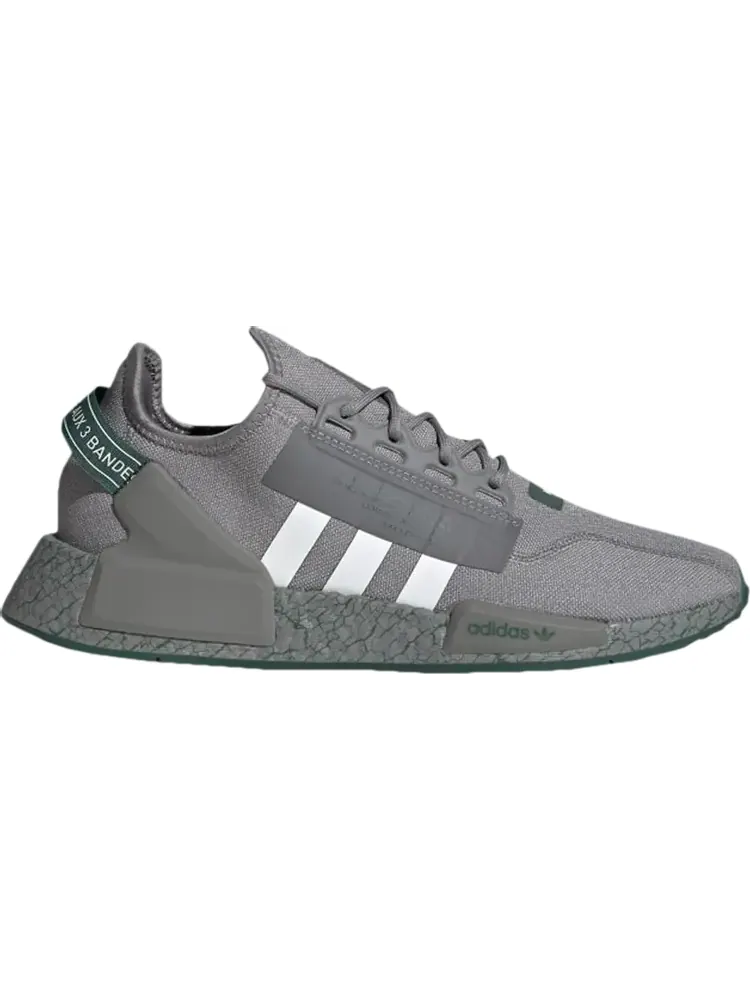Кроссовки Adidas NMD_R1 V2 'Crackled - Grey Collegiate Green' — изображение 1 из 1, серый