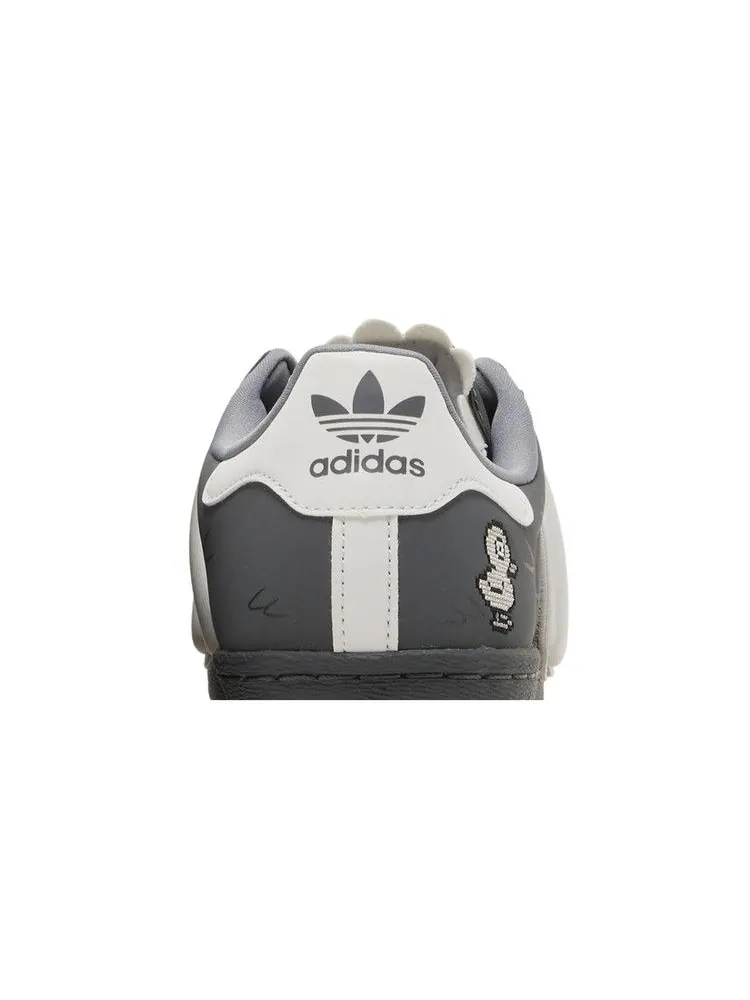 Кроссовки adidas Melting Sadness x Superstar 80s TR 'Duck' — изображение 8 из 9, серый/серый/серый
