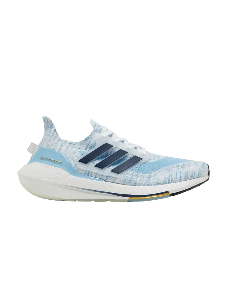 Кроссовки adidas UltraBoost 21 'White Clear Blue' — изображение 1 из 9