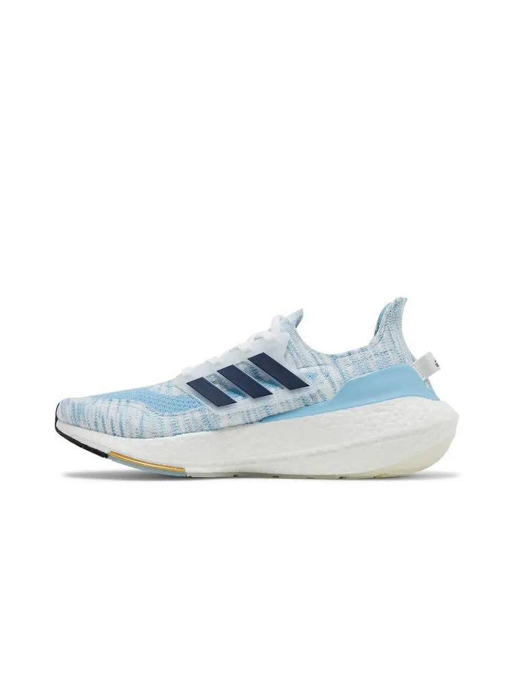 Кроссовки adidas UltraBoost 21 'White Clear Blue' — изображение 4 из 9