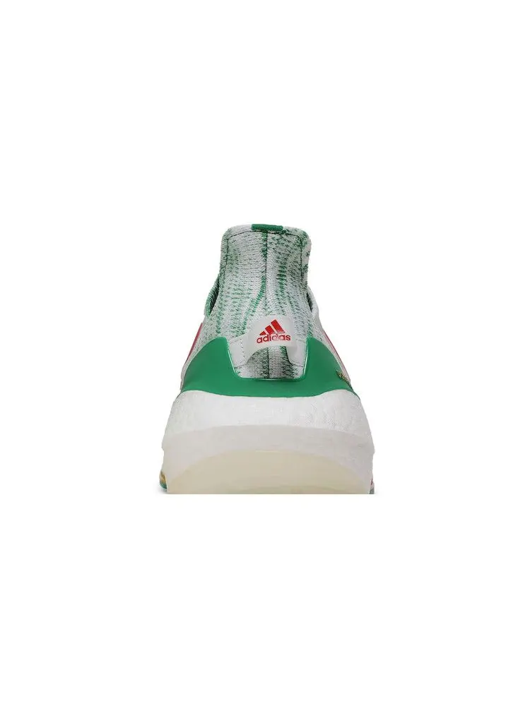 Кроссовки adidas UltraBoost 21 'White Green' — изображение 8 из 9, белый/красный/зеленый