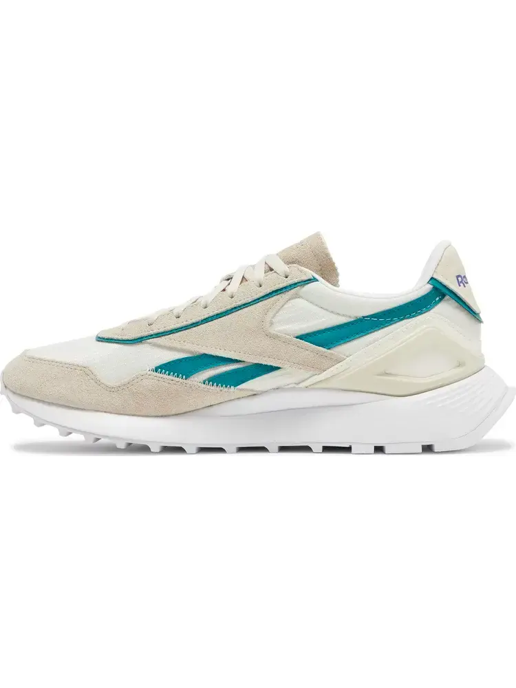Кроссовки classic leather legacy az 'chalk seaport teal' Reebok, пломбир — изображение 3 из 8, бежевый