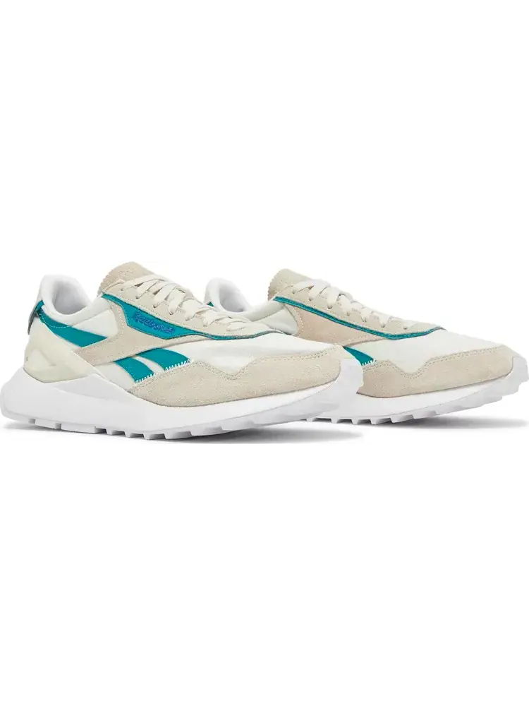 Кроссовки classic leather legacy az 'chalk seaport teal' Reebok, пломбир — изображение 8 из 8, бежевый