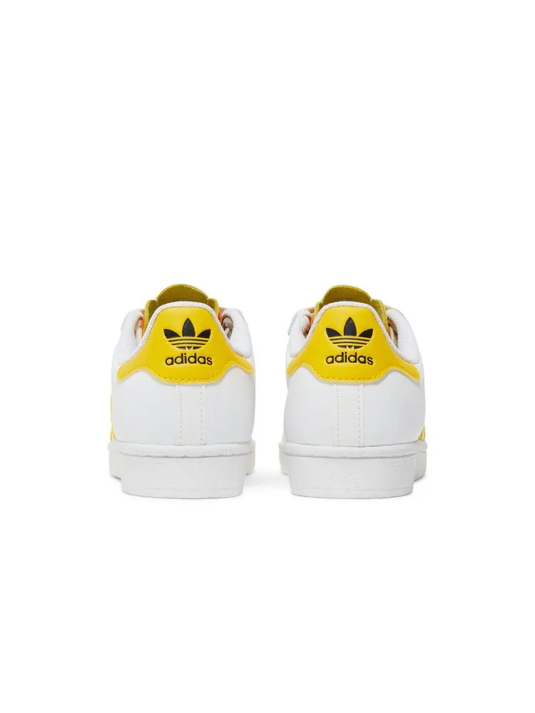 Кроссовки adidas Wmns Superstar 'White Hazy Yellow' — изображение 7 из 9, белый/желтый/песочный