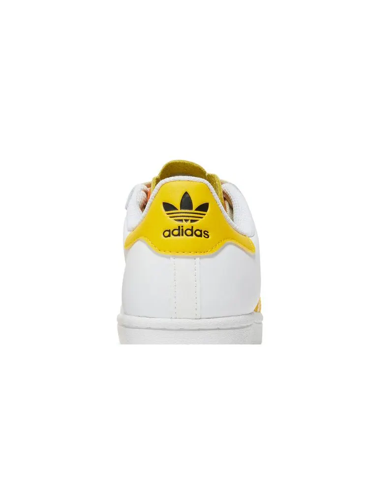 Кроссовки adidas Wmns Superstar 'White Hazy Yellow' — изображение 8 из 9, белый/желтый/песочный