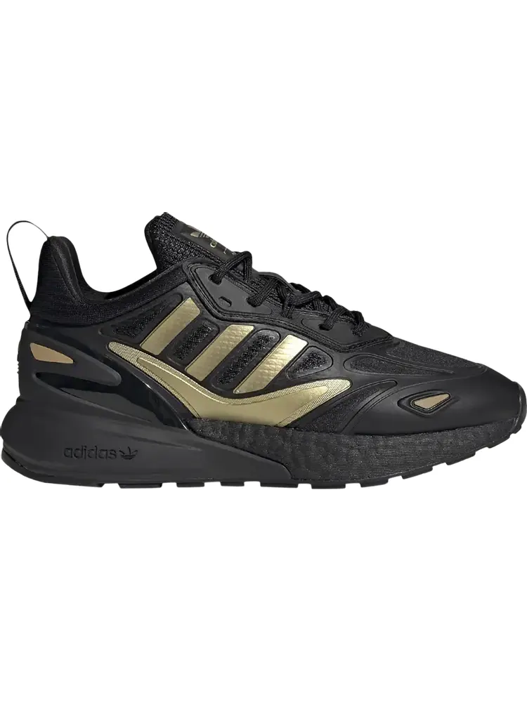 Кроссовки Adidas ZX 2K Boost 2.0 J 'Black Gold Metallic' — изображение 1 из 1, черный