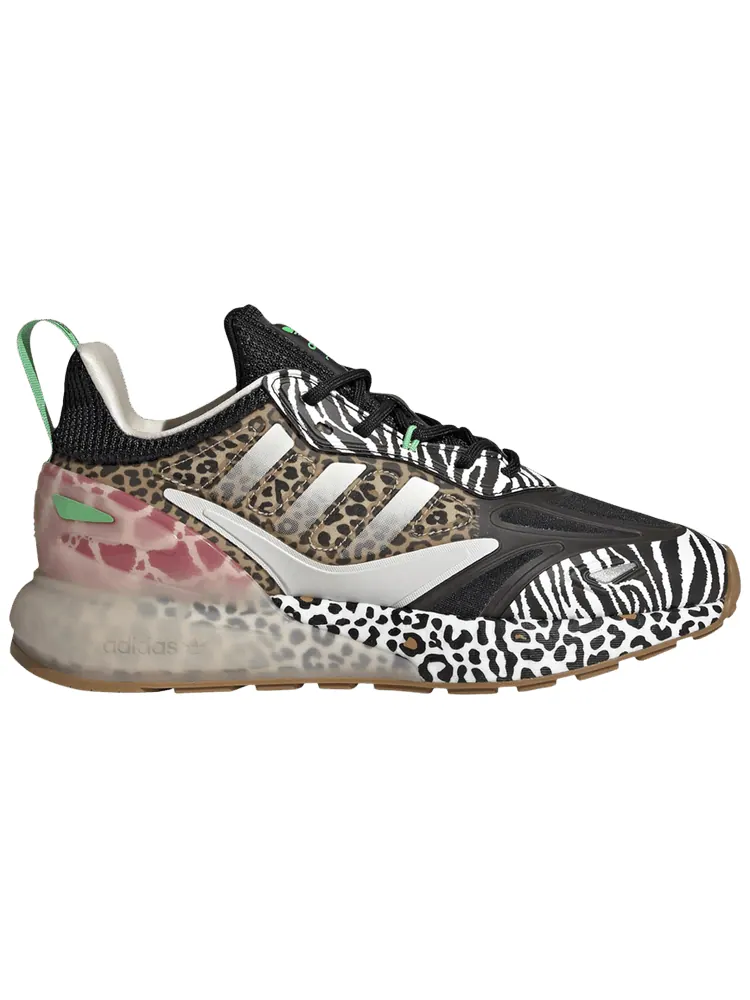 Кроссовки adidas ZX 2K Boost 2.0 J 'Leopard' — изображение 1 из 1, черный
