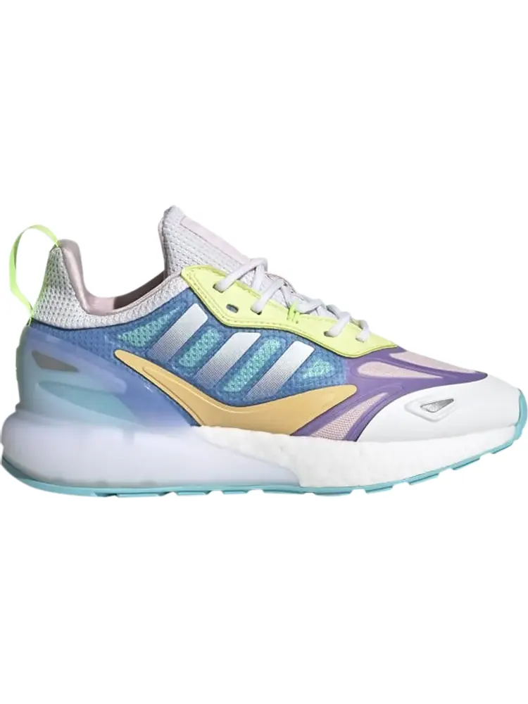 Кроссовки Adidas ZX 2K Boost 2.0 J 'White Light Purple' — изображение 1 из 1, фиолетовый