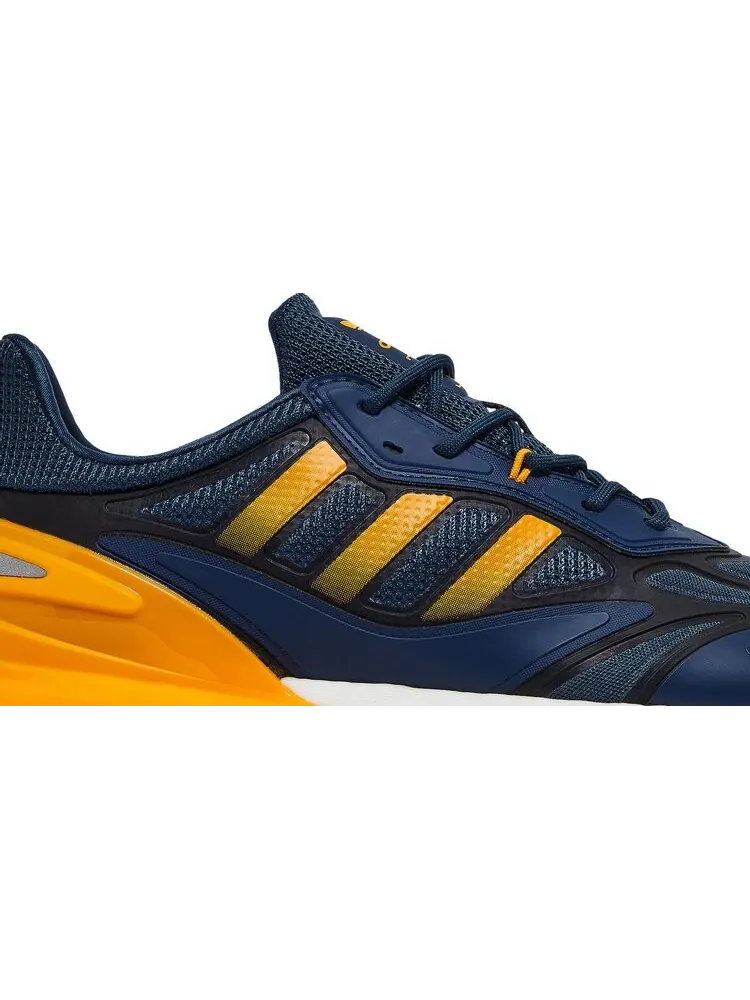 Кроссовки Adidas ZX 2K Boost 2.0 'Crew Blue Semi Solar Gold' — изображение 2 из 8, синий