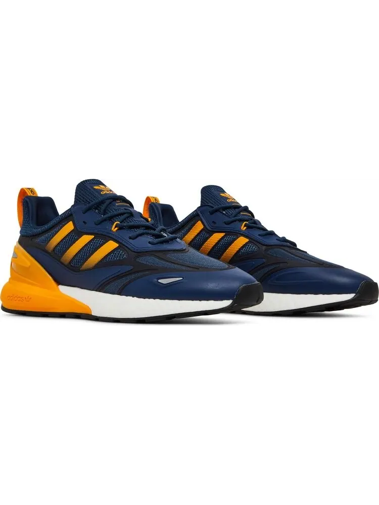 Кроссовки Adidas ZX 2K Boost 2.0 'Crew Blue Semi Solar Gold' — изображение 8 из 8, синий