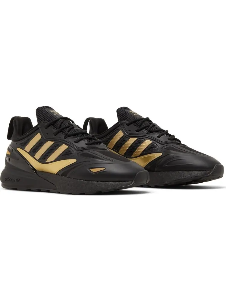 Кроссовки Adidas ZX 2K Boost 2.0 'Black Gold Metallic' — изображение 8 из 8, черный