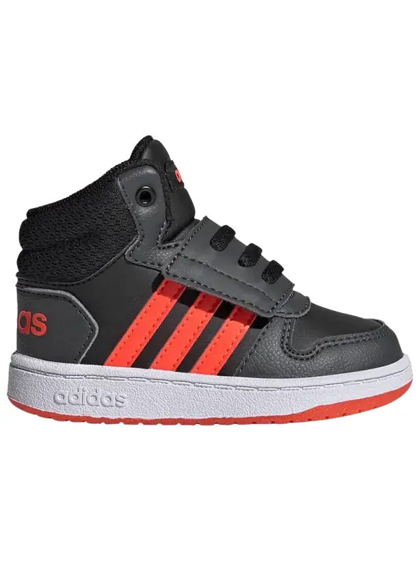 Кроссовки adidas Hoops 2.0 Mid I 'Black Solar Red Grey' — изображение 1 из 1, черный