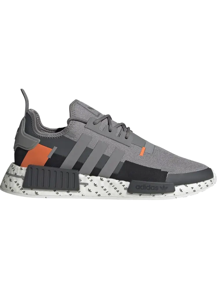 Кроссовки Adidas NMD_R1 'Grey Solar Orange' — изображение 1 из 1, серый