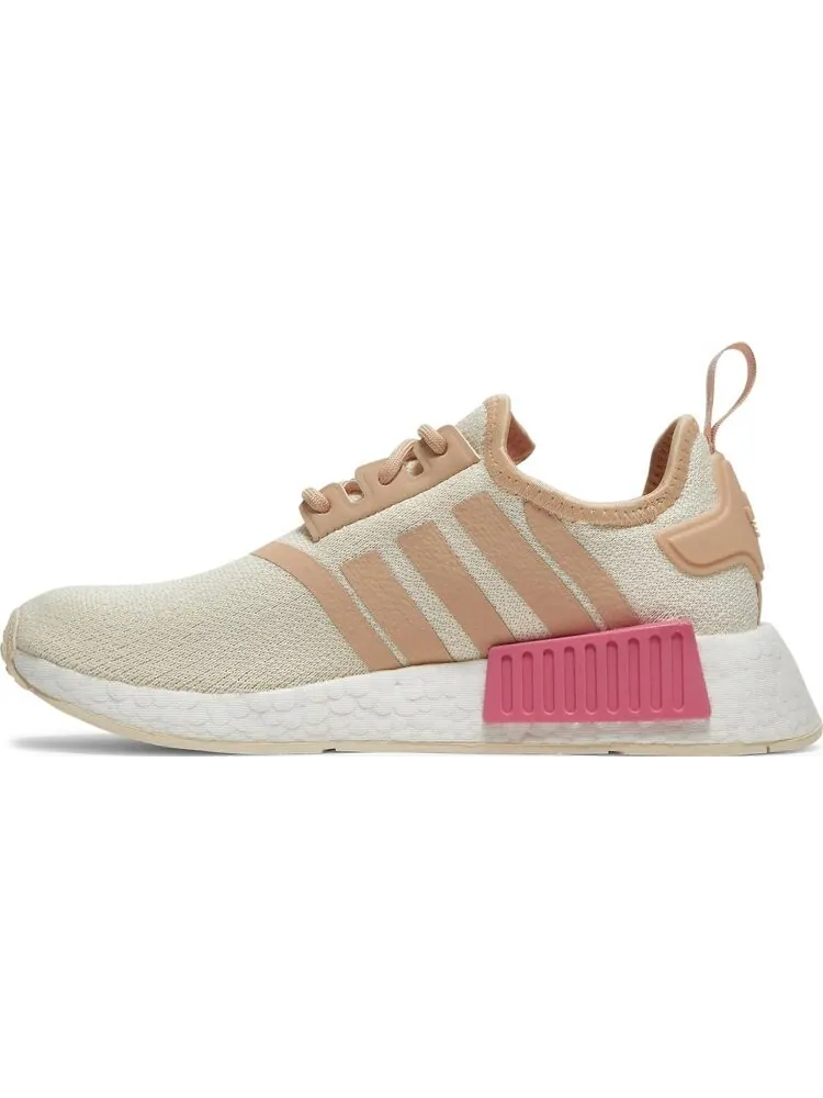 Кроссовки Adidas Wmns NMD_R1 'Wonder White Halo Blush' — изображение 3 из 8, бежевый