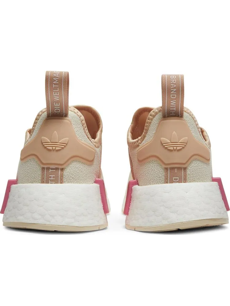 Кроссовки Adidas Wmns NMD_R1 'Wonder White Halo Blush' — изображение 6 из 8, бежевый