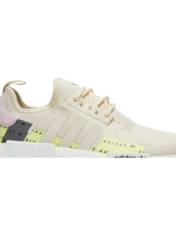 Кроссовки Adidas Wmns NMD_R1 'Wonder White Pulse Yellow' — изображение 2 из 8, бежевый