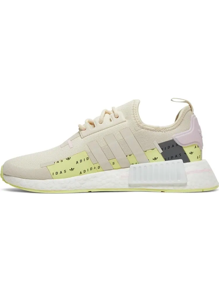 Кроссовки Adidas Wmns NMD_R1 'Wonder White Pulse Yellow' — изображение 3 из 8, бежевый