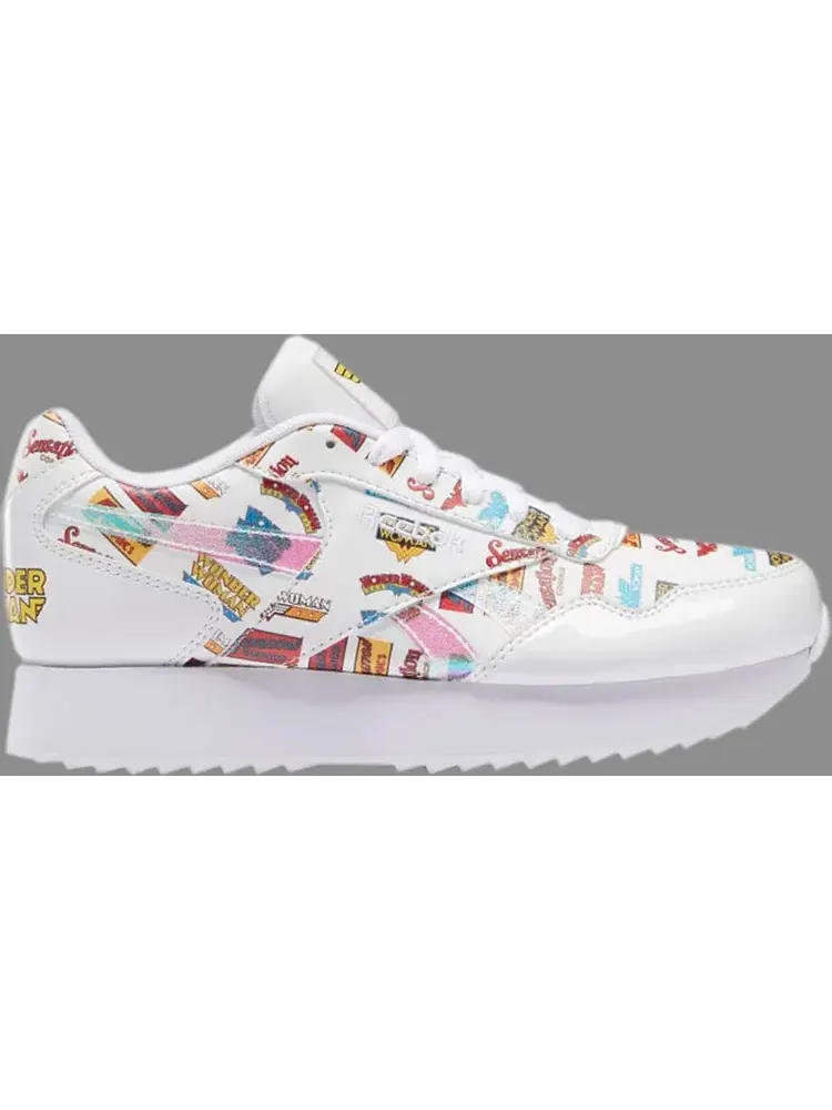 Кроссовки wonder woman x wmns classic harman ripple double 'logos' Reebok — изображение 1 из 1, белый
