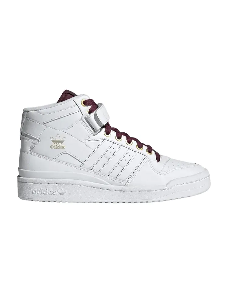 Кроссовки adidas Wmns Forum Mid 'White Victory Crimson' — изображение 1 из 1, белый//золотистый