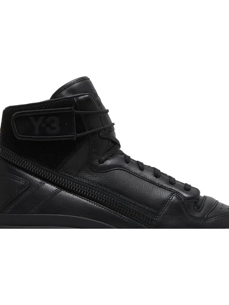 Кроссовки Adidas Y-3 Forum Hi OG 'Triple Black' — изображение 2 из 8, черный