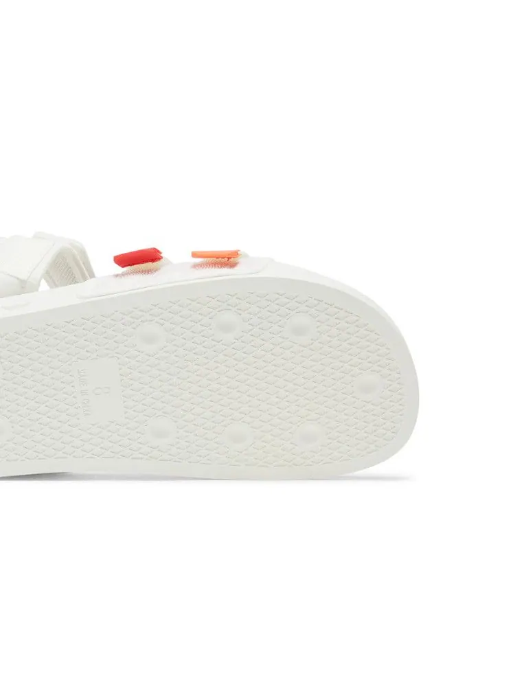Сандалии Adidas Adilette Sandal 4.0 — изображение 5 из 8, белый оранжевый