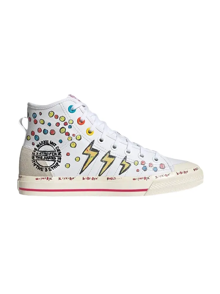 Кроссовки Adidas Kasing Lung x Disney x Nizza High — изображение 1 из 1, белый
