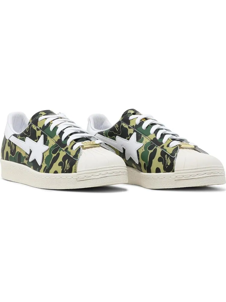 Кроссовки Adidas BAPE x Superstar 80s 'ABC Camo' — изображение 8 из 8, зеленый