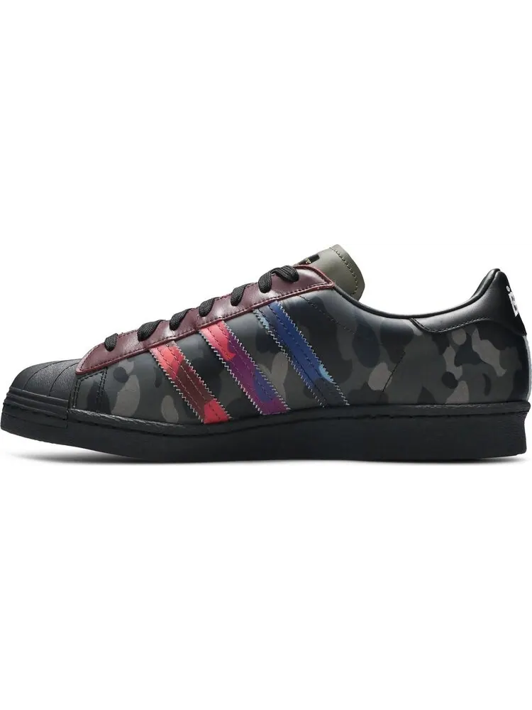 Кроссовки Adidas BAPE x Superstar 'Mixed Camo' — изображение 3 из 8, мульти